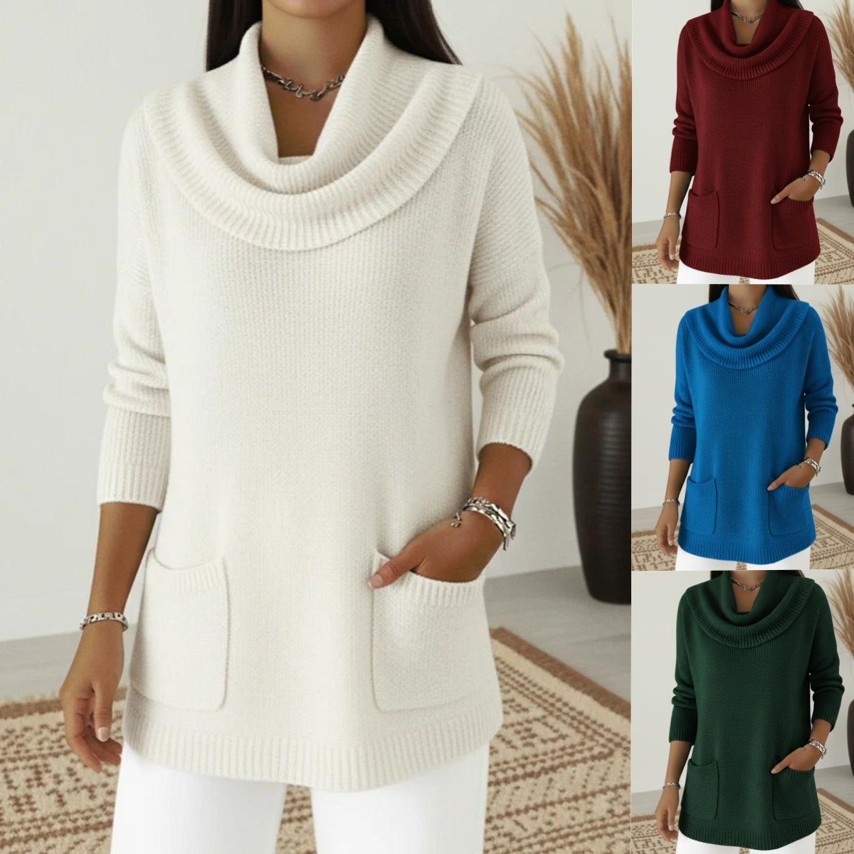 🔥【S-5XL】Nueva camiseta de punto para mujer, de moda y muy cómoda para combinar