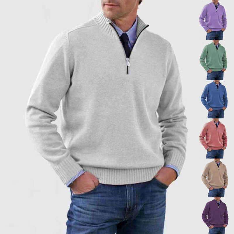 ⏳ Ostatni dzień: 50% zniżki 🔥【L-5XL】Popularne, ciepłe swetry z zamkiem błyskawicznym na jesień i zimę
