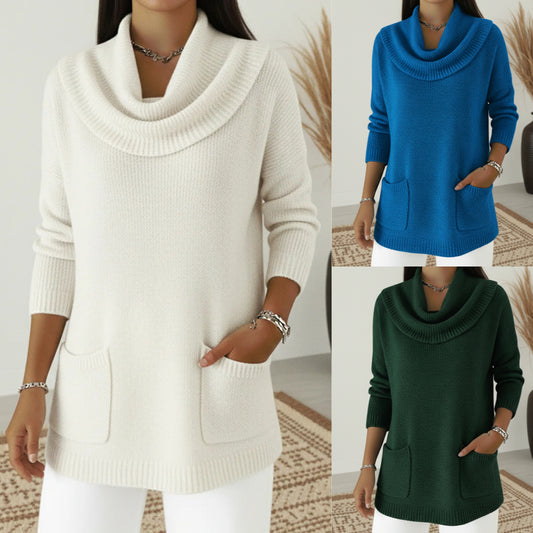 🔥【S-5XL】Modni pleteni pulover u jednoj boji