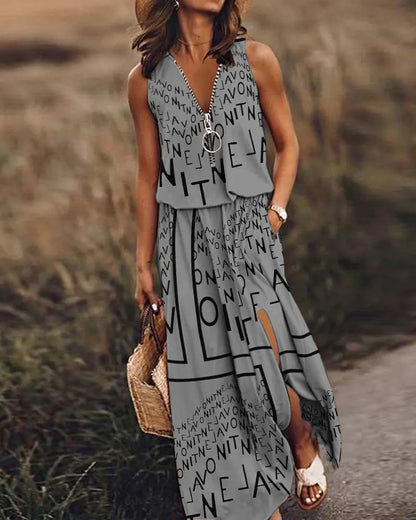 ✨Ostatni dzień – 50% zniżki! 【S–5XL】 Letnia modna damska sukienka z nadrukiem – przewiewny i wygodny materiał. ✅ Płatność za pobraniem.