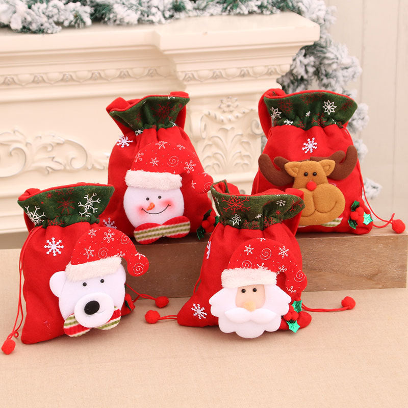 🎁🔔【Kupite 2, dobijte 2 besplatno】🦌🎅🏼Slatki uzorak božićne darovne vrećice Djeda Božićnjaka