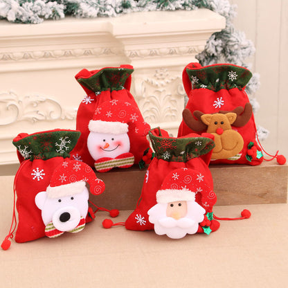 🎁🔔【Kupite 2, dobijte 2 besplatno】🦌🎅🏼Slatki uzorak božićne darovne vrećice Djeda Božićnjaka