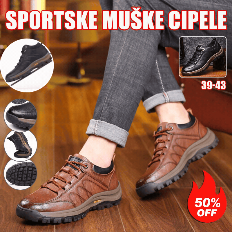 👞Προσφορά περιορισμένου χρόνου -50%⏳【39-48】Ανδρικά Casual Παπούτσια από Γνήσιο Δέρμα - Αδιάβροχα και Αντιολισθητικά