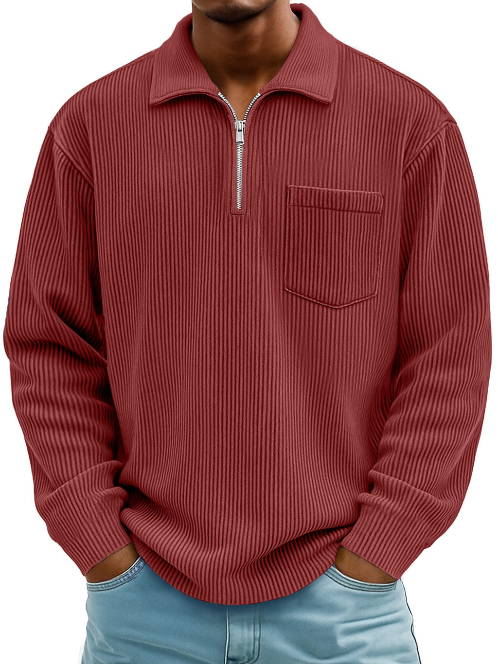 🔥【S-5XL】Nowa męska bluza z podwyższonym kołnierzem na zimę 2025