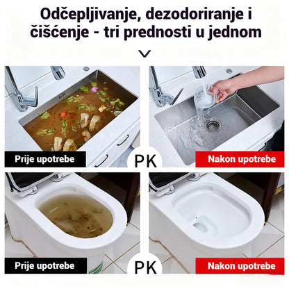 🛁💦【Kupite 2, dobijte 2 gratis】🌟Sredstvo za čišćenje sudopera i odvoda: Pjena visoke gustoće od ekstrakata i enzima za razgradnju.