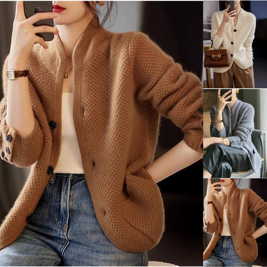 💟 Posljednji dan 50% popusta 【S-2XL】✨ Novi visokokvalitetni retro francuski kašmir kardigan