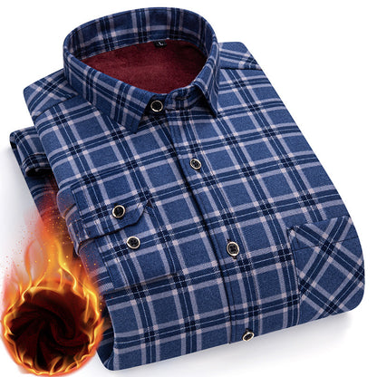 👔 Zimska polovična cijena 🔥【L-5XL】La nueva camisa térmica de terciopelo de doble cara para hombre de otoño e invierno está de moda y es versátil.