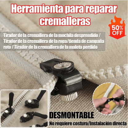 🛒【Pack de 20 unidades】Herramienta universal de reparación de cremalleras