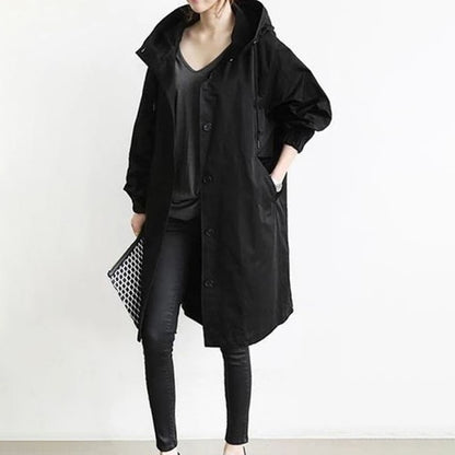 【S-5XL】Ženska nova dnevna modna vjetrovka s kaputom dugih rukava  3761880