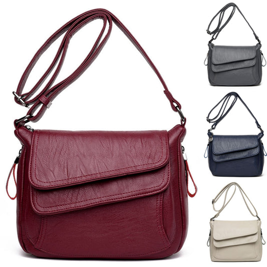 ✨👜 Este elegante bolso de hombro está hecho de cuero suave de alta calidad, ideal para salidas diarias y cómodas.