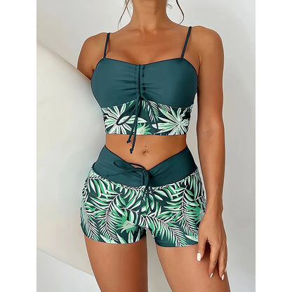 🏖️【S-5XL】✨Lehké letní plavky s potiskem, prodyšné a pohodlné, dvoudílný design