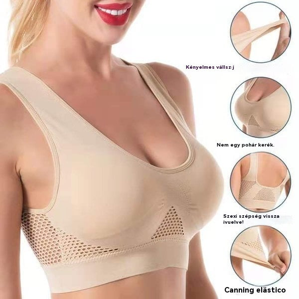 💕💕【3 darabos szett】Női magas rugalmasságú és légáteresztő melltartó, elegáns és kifinomult stílus ❤️【40–120 kg】