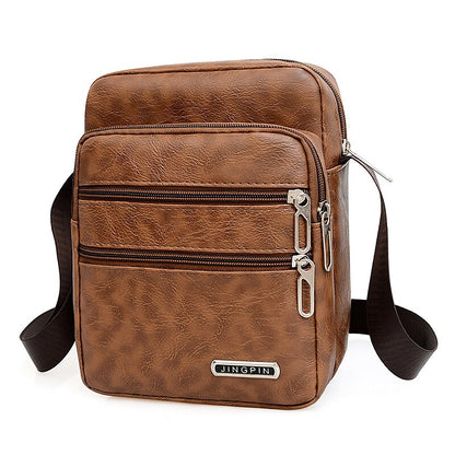 Nuevo bolso bandolera para hombre de alta calidad y gran capacidad, hecho de cuero PU