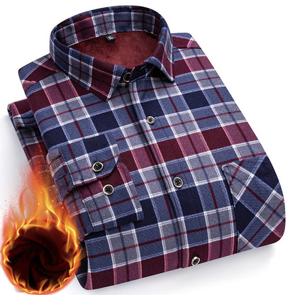 👔 Zimska polovična cijena 🔥【L-5XL】La nueva camisa térmica de terciopelo de doble cara para hombre de otoño e invierno está de moda y es versátil.