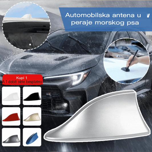 🚗🚗【Kupite 1, dobijte 1 gratis】Automobilska antena s motivom peraje morskog psa s ukrasom, univerzalna radio antena