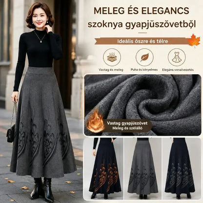 👗【S-3XL】Debelo volneno krilo za jesen in zimo, modno in vsestransko