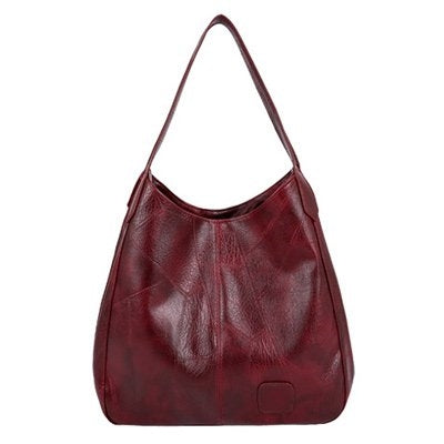 👜Νέα γυναικεία ρετρό τσάντα ώμου, μεγάλη χωρητικότητα με πολυεπίπεδη σχεδίαση, μοντέρνα και ευκολοσυνδύαστη