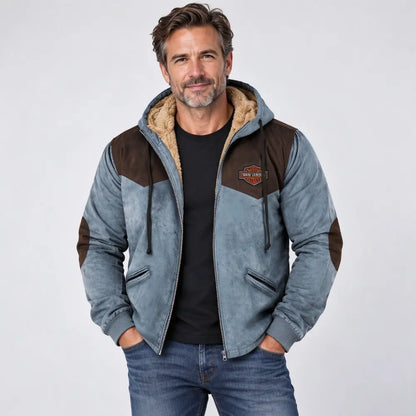 👍🧥[M-5XL] Divatos férfi őszi-téli bővebb kabát vastagabb bársonyból