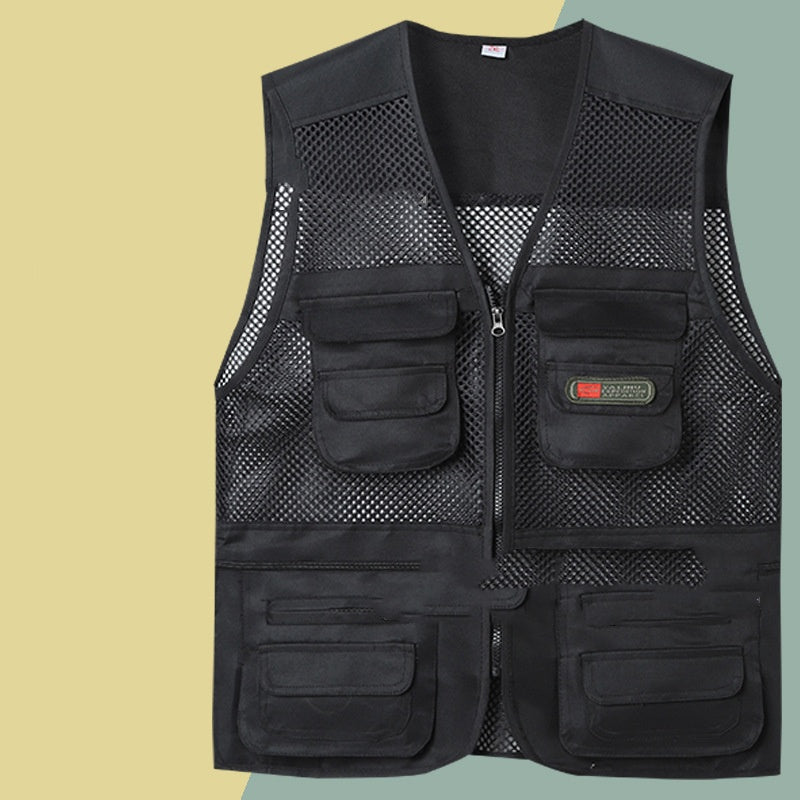 Fukcionalni ležerni prsluk s više džepova【XL-4XL】  3629853