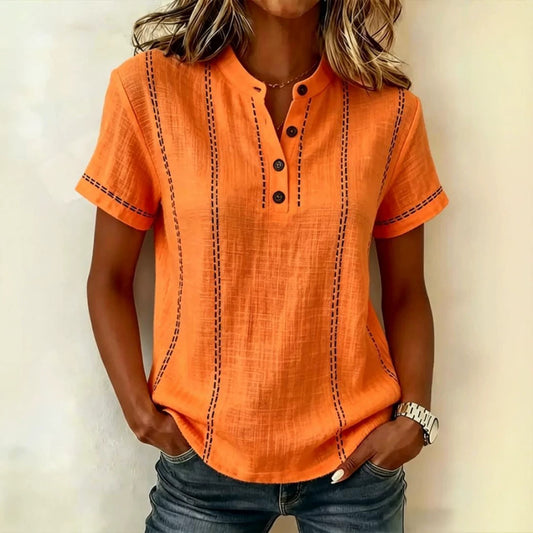 👚⏳ Wyprzedaż 50% ✨【S-3XL】Nowa letnia koszula z krótkim rękawem z bawełny i lnu, wygodna i przewiewna, modna i uniwersalna.