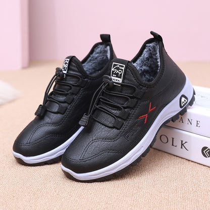 😍Modelo superventas de invierno 💜【35-41】 Zapatos femeninos de invierno 2025 con acabado en piel y de alta calidad, cálidos y cómodos.