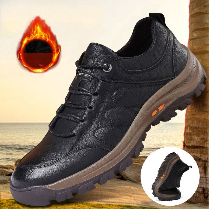 🔥 Éxito de ventas【39–48】Zapatillas masculinas elegantes y casuales 2025 – modelo otoño-invierno con forro y cálidas 🔥