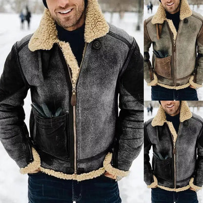🔥🔥【M–5XL】Moška retro zimska topla jakna – podloga iz flisa, klasičen dizajn.