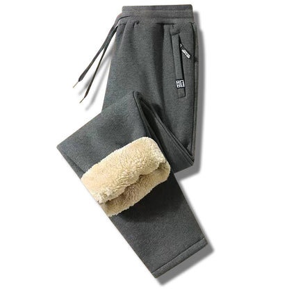 👖【Bestseller🔥】【M-5XL】Męskie zimowe spodnie z owczej wełny 2025, codzienne ciepłe spodnie sportowe.