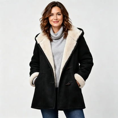 🐏🥼50% kedvezmény💖 Elegáns és meleg női velúr kabát polár béléssel, S–5XL méretben, hétköznapi télikabát