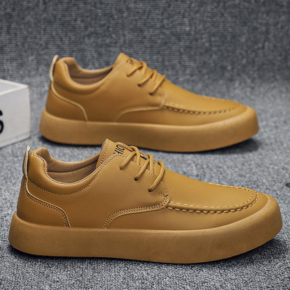 🔥【39-46】2025 Noua primăvară pentru bărbați cu talpă groasă, la modă, în stil retro britanic, pantofi casual