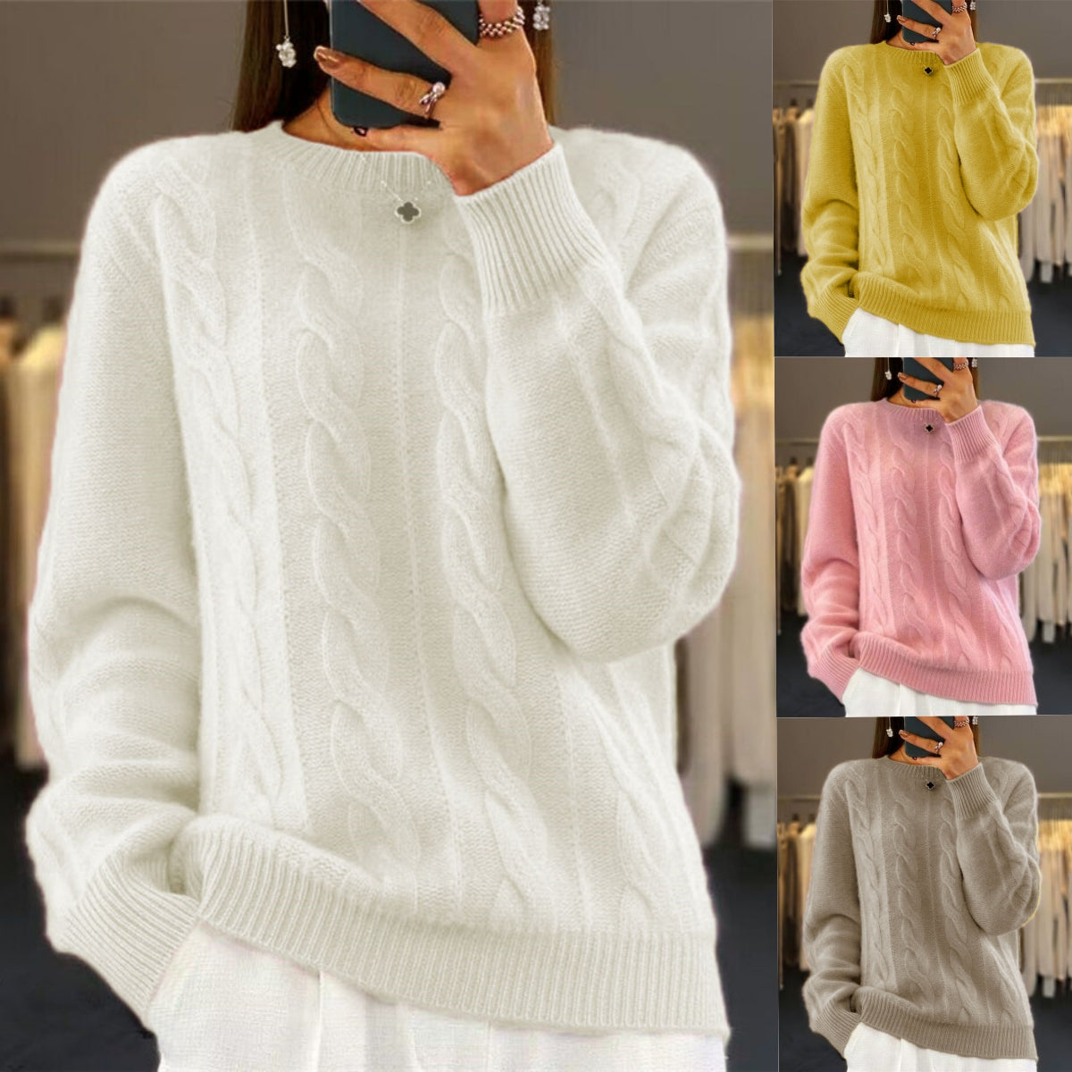 🔥✨【S-3XL】 Νέα γυναικεία πουλόβερ φθινοπώρου-χειμώνα, μαλακό και άνετο, δεν τσούζει