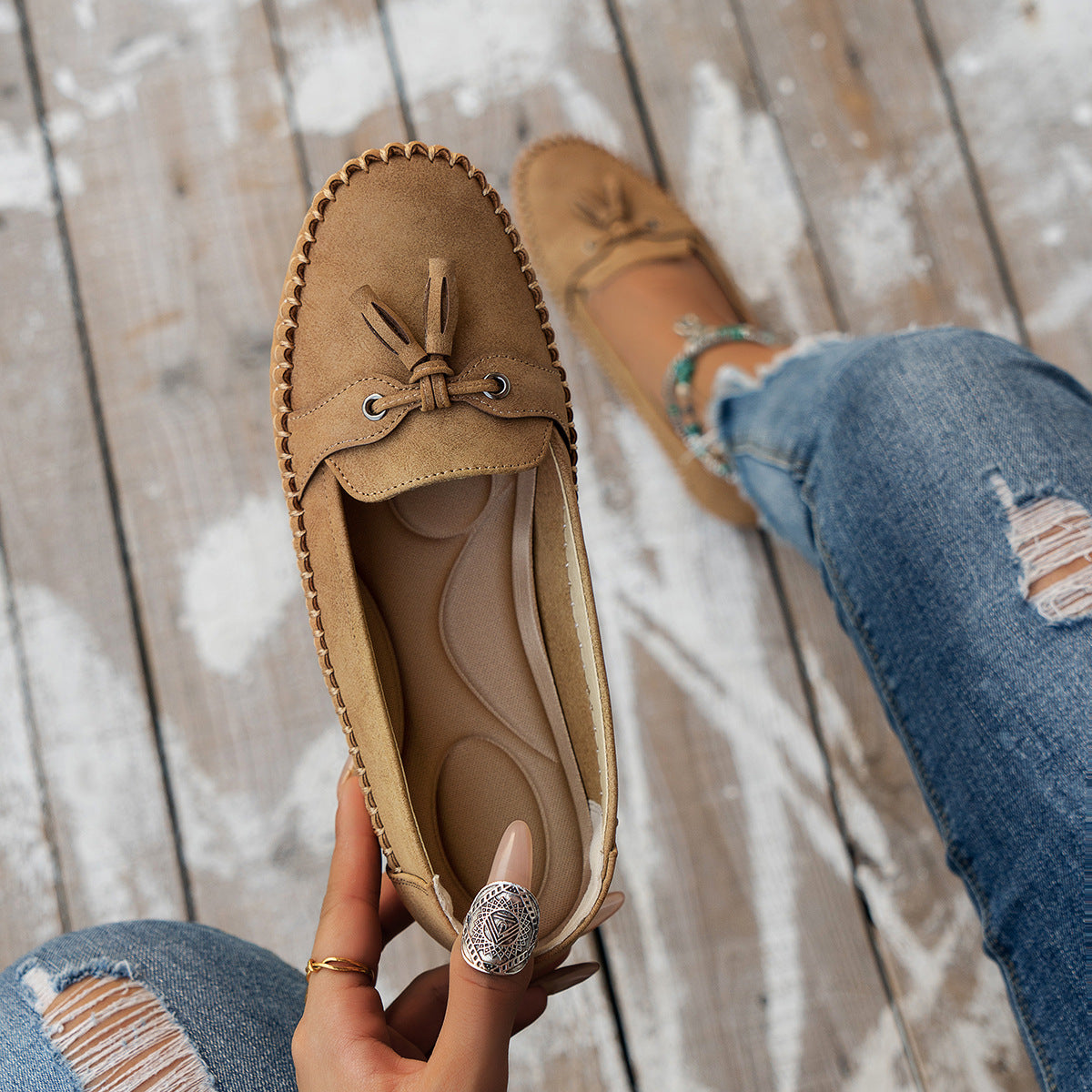 ✨50% έκπτωση✨【velikosti 35-44】 Dámská ortopedická obuv vyrobená z pravé kůže, lehká, protiskluzová, prodyšná a pohodlná