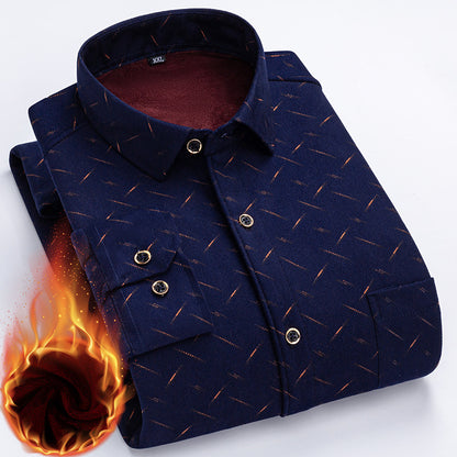 👔 Zimska polovična cijena 🔥【L-5XL】La nueva camisa térmica de terciopelo de doble cara para hombre de otoño e invierno está de moda y es versátil.