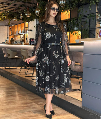 【S-5XL】👗Nova ljetna elegantna haljina od cvjetnog tila