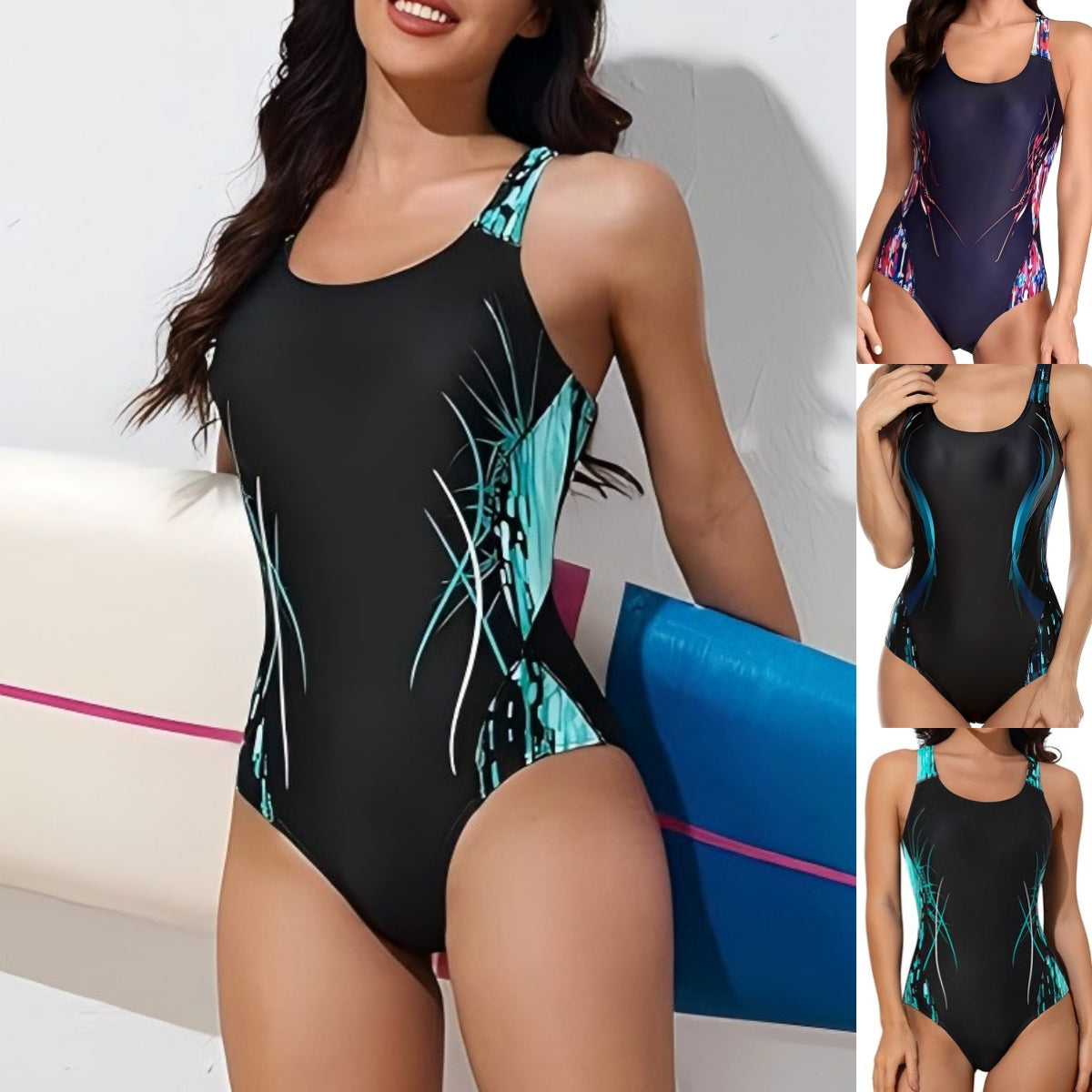 🏖️【S-2XL】(40-80kg)😍Este elegante bañador de una pieza, confeccionado con tejido de secado rápido