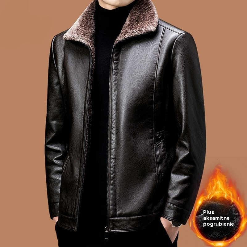 🔥🔥【M-3XL】🧥 Ανδρικό Χειμερινό Μαλακό Χοντρό Μπουφάν από Δέρμα Προβάτων