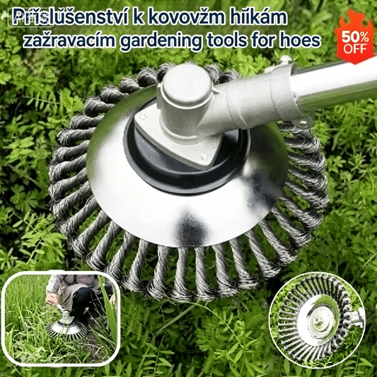 🍀 【6 palců, 15cm】Ocelový kartáč na plevel