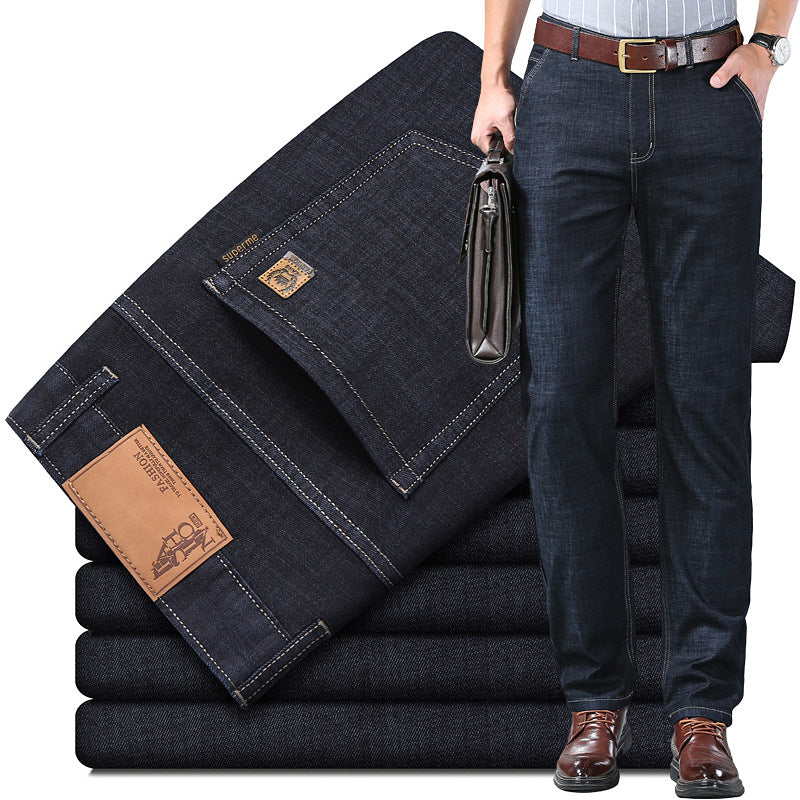🔥【Cumpărați 1, primiți 1 gratuit】👖👖2024 Blugi pentru bărbați simpli, casual și versatili de mărime mare👍