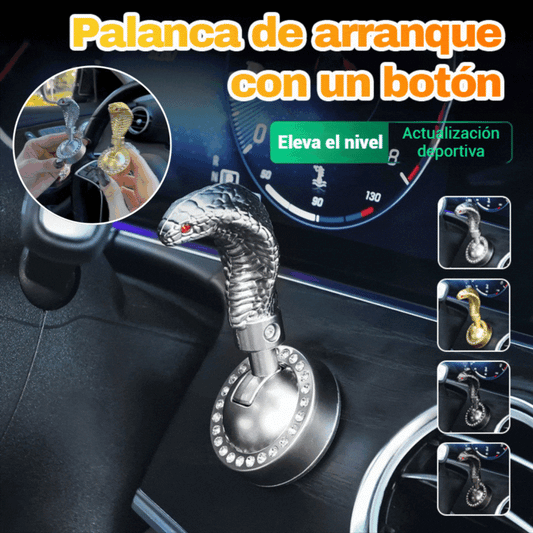 🚗Carcasa metálica en forma de serpiente para modificación del arranque de un solo toque, cubierta protectora del botón de encendido