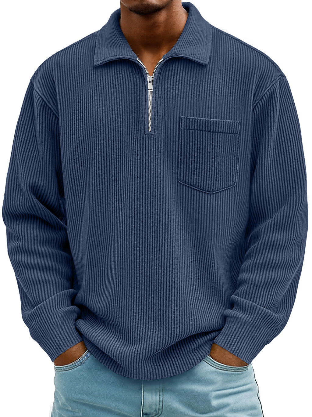 🔥【S-5XL】Nowa męska bluza z podwyższonym kołnierzem na zimę 2025