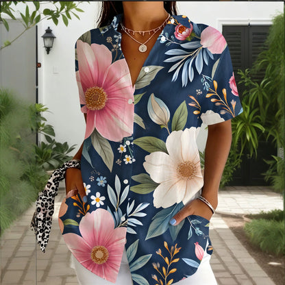 🔥 Ostatni dzień promocji – 50% rabatu! 【XS-3XL】Nowa letnia bluzka z krótkim rękawem w nadruk – dopasowana i uniwersalna.