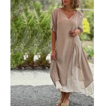 ✨Poslední den – sleva 50 %【S-4XL】✨ Módní a pohodlné letní šaty, prodyšné, lichotivého střihu a snadno kombinovatelné.