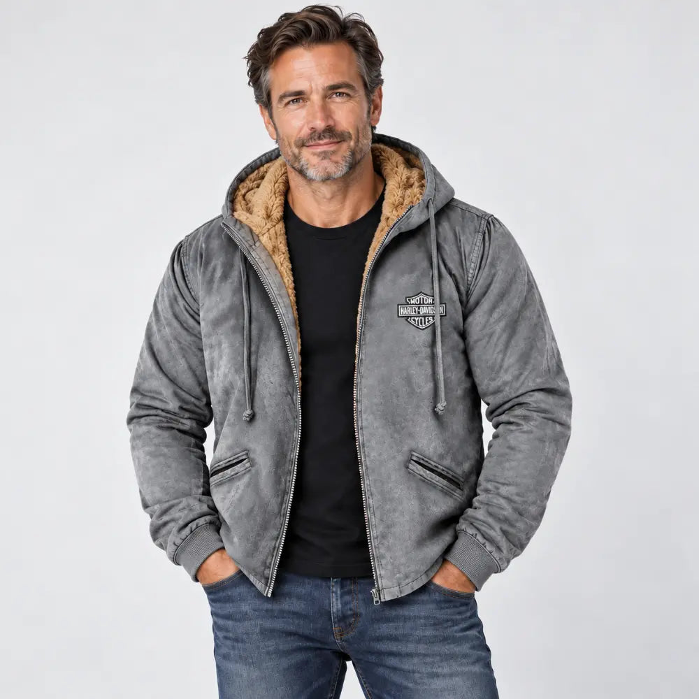 👍🧥[M-5XL] Divatos férfi őszi-téli bővebb kabát vastagabb bársonyból
