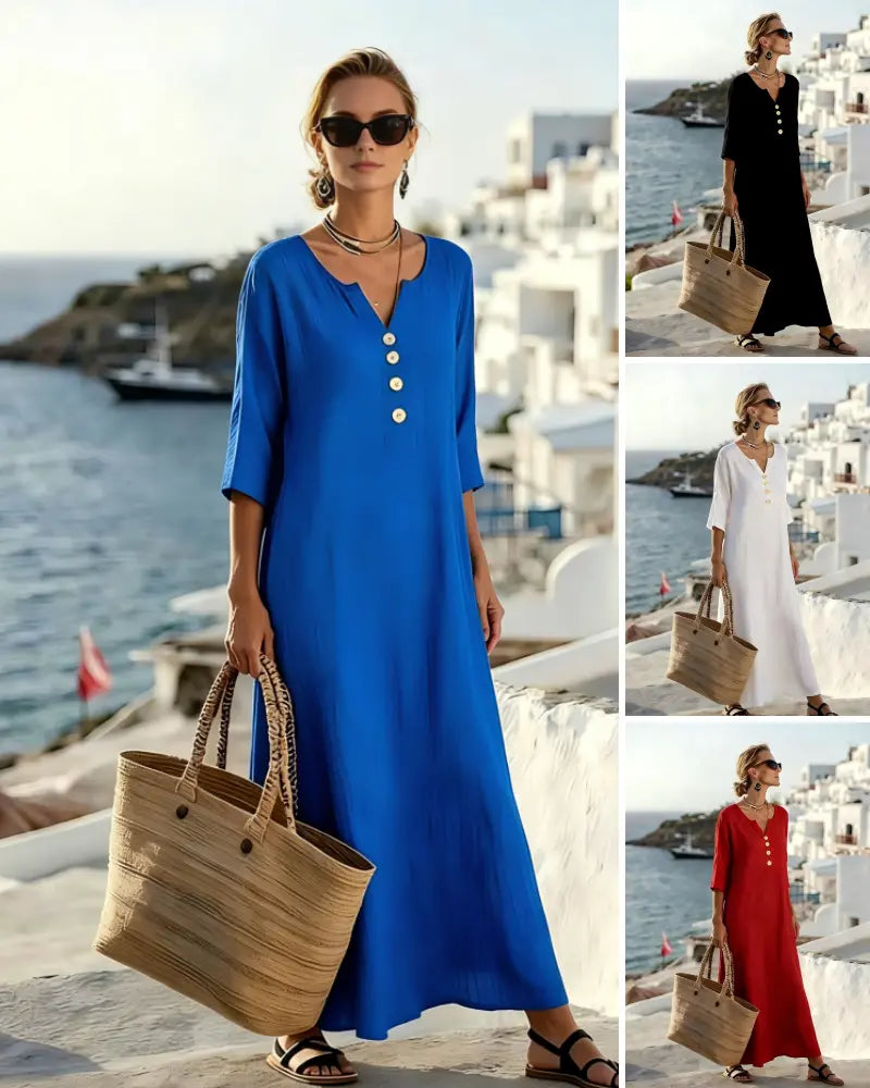 ☁️Poslední den – sleva 50 % 👗【S–3XL】Letní dámské přiléhavé prodyšné šaty ✨ Platba na dobírku