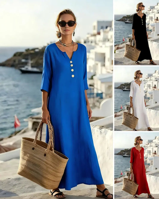 ☁️Poslední den – sleva 50 % 👗【S–3XL】Letní dámské přiléhavé prodyšné šaty ✨ Platba na dobírku