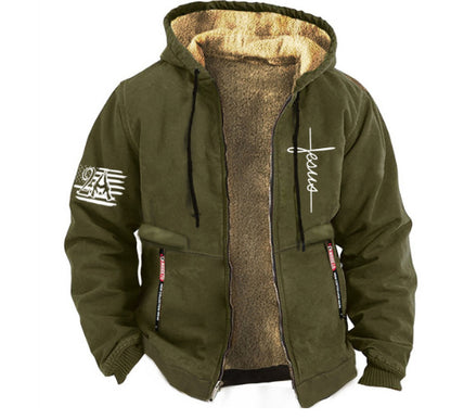 ⏳Ostatni dzień promocji -50%🔥【S-3XL】Męska wysokiej jakości ciepła kurtka, z miękką pluszową podszewką i luźnym krojem.