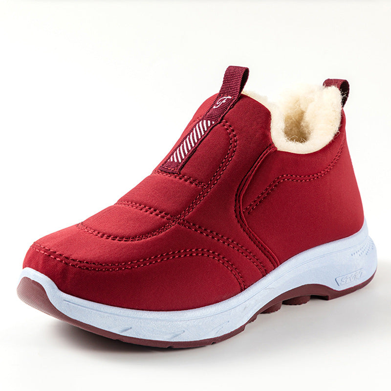 🏆 Alta calidad terciopelo y engrosamiento 🔥【36-41】zapatos de invierno impermeables de algodón cálido para mujer