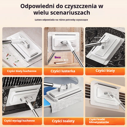 🔥【Zestaw 4】 🔥Wielofunkcyjny mop typu „leniwy”, z uchwytem na ściereczkę, sprzątanie domu bez potrzeby płukania