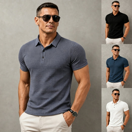 😍Letní bestseller🔥【M–4XL】Nová pánská prodyšná síťovaná košile s krátkým rukávem z ledového hedvábí – pohodlná, lehká a snadno kombinovatelná