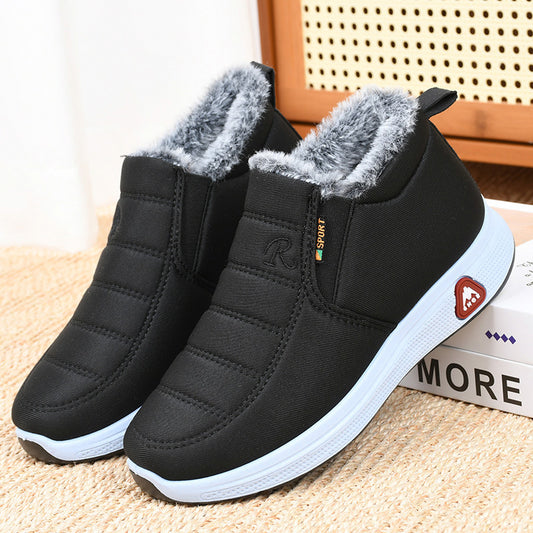 🔥Terciopelo grueso🔥【35-41】Nuevos zapatos de invierno impermeables y cálidos para mujer.